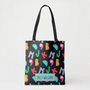 Personalisierte Kid's Alphabets Tote Bag Tasche