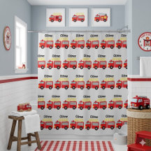 Personalisierte Kids Red Fire Truck