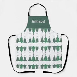 Personalisierte Kiefernbäume Schürze