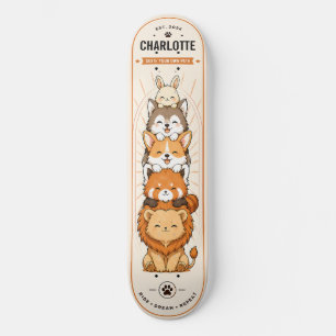 Personalisierte Kinder-Anime-Süße-Tiere-Skateboard Skateboard