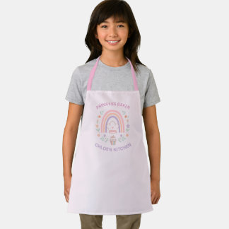 Personalisierte Kinder Boho Regenbogen Geburtstags Schürze