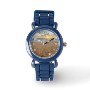 Personalisierte Kinder Boys Baseball beobachten Armbanduhr
