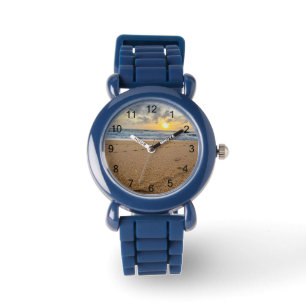 Personalisierte Kinder Boys Baseball beobachten Armbanduhr