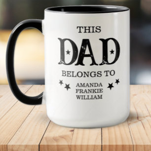 Personalisierte Kinder Namen Papa Tasse