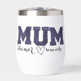 personalisierte Kinder nennen bestickte Mutter