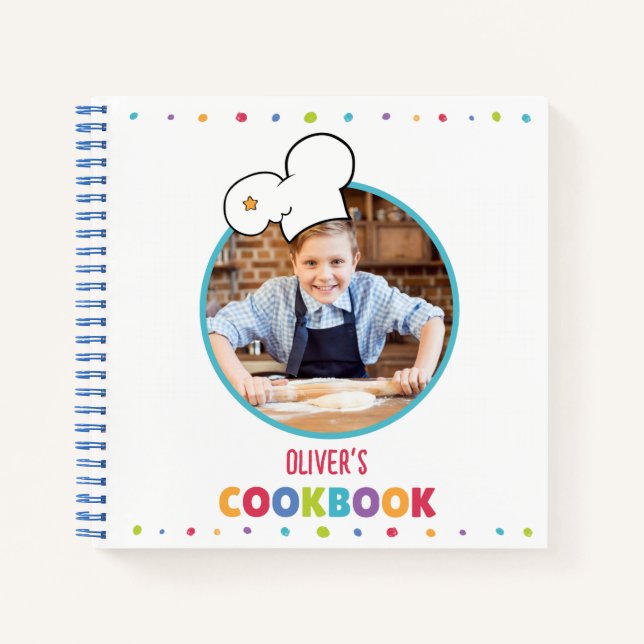Personalisierte Kinder Rezept Buch (Ihr Foto) (Vorderseite)