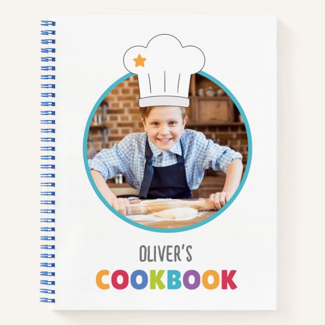 Personalisierte Kinder Rezept Buch (Ihr Foto) (Vorderseite)
