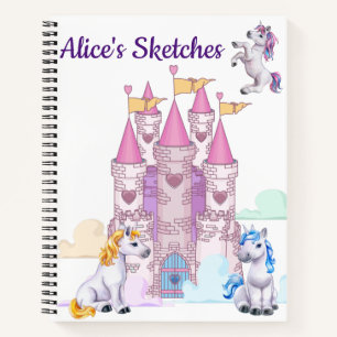 Personalisierte Kinder-Skizze Notizbuch