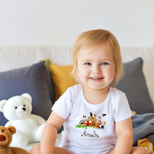 Personalisierte Kinder-Tiere  Kleinkind T-shirt