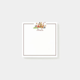 Personalisierte Kinder-Tiere  Post-it Klebezettel