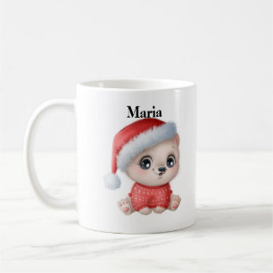 Personalisierte Kinder Weihnachten Kaffeetasse