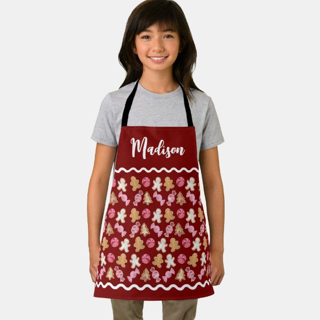 Personalisierte Kinder Weihnachtsfest Backen Schürze (Insitu)