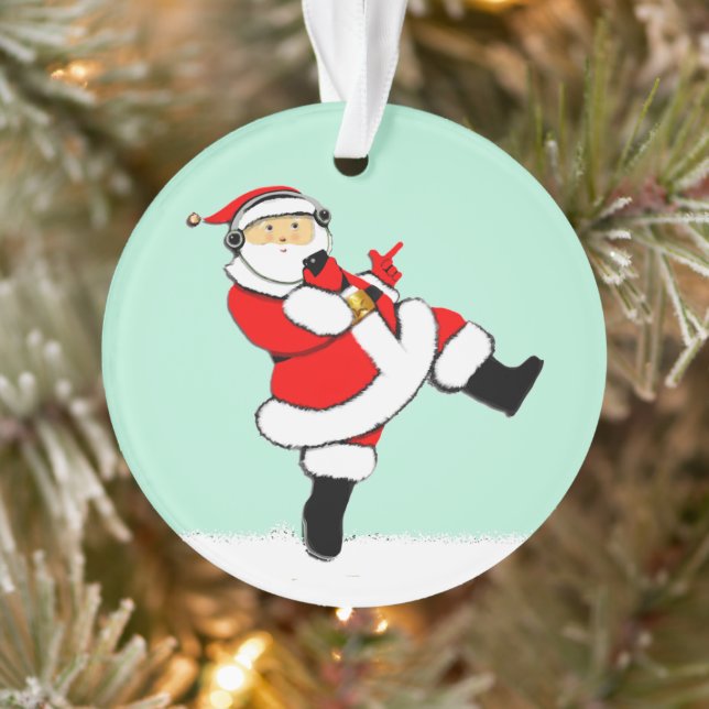 Personalisierte Kinder Weihnachtsmann Ornament (Baum)