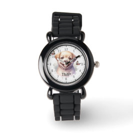 Personalisierte Kinderbetreuung | Puppy Dog Theme Armbanduhr