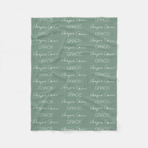Personalisierte Kinderdecke mit Namen Fleecedecke