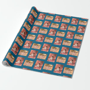 Personalisierte Kinderfoto-Vorlage Geschenkpapier