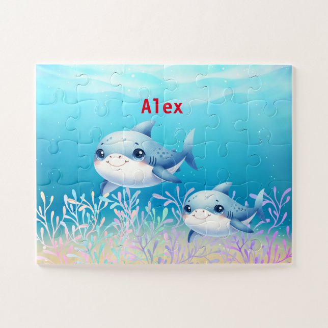 Personalisierte Kinderhaie (Horizontal)