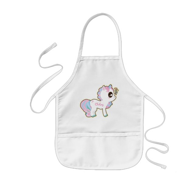 Personalisierte KinderSchürze/-Unicorn Kinderschürze (Vorne)