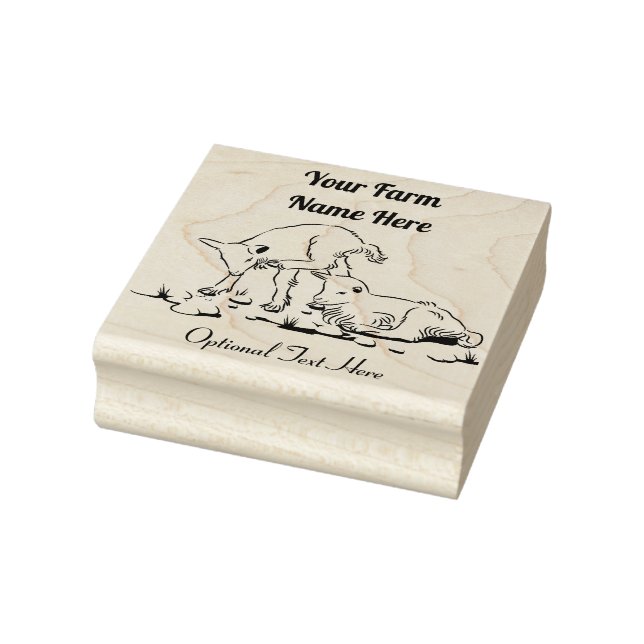Personalisierte Kinderziege Kindergarten Milchzieg Gummistempel (Stempel)