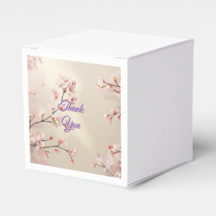 Personalisierte Kirschblüten-Hochzeitsgeschenkbox Geschenkschachtel