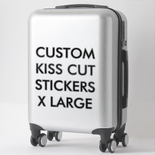 Personalisierte KISS-SCHNITTSTECKER 14"x14" XL Aufkleber