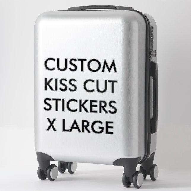 Personalisierte KISS-SCHNITTSTECKER 14"x14" XL Aufkleber (Koffer)