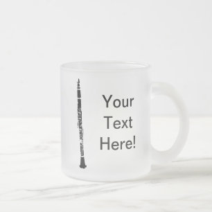 Personalisierte Klarinette Mattglastasse