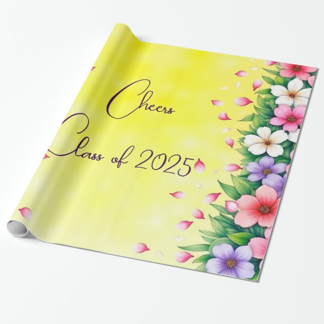 Personalisierte Klasse 2025 Geschenkpapier (Ungerollt)