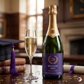 Personalisierte Klasse 2026 Elegante Navy & Gold G