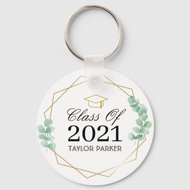 Personalisierte Klasse des Abschlusses 2023 Schlüsselanhänger (Vorderseite)