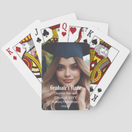 Personalisierte Klasse für Foto über Graduate Spielkarten