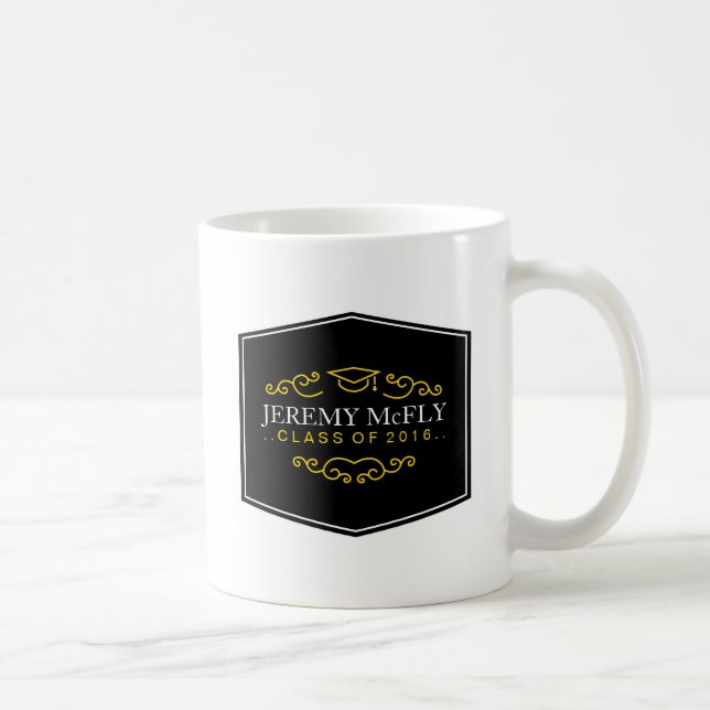 Personalisierte Klasse von Abschluss 2016 Kaffeetasse (Rechts)