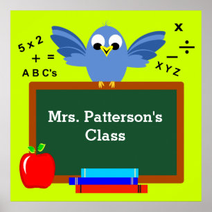 Personalisierte Klassenzimmer-Poster Poster