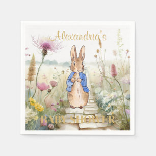 Personalisierte klassische Hase-Baby-Party-Serviet Serviette