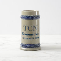 Personalisierte klassische Trauzeugen Beer Stein