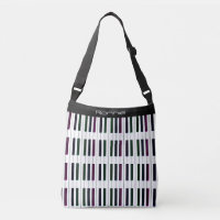 Personalisierte Klavier-Tasche und dunkle