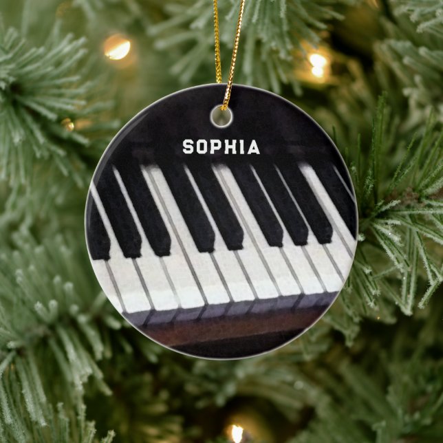 personalisierte Klavierkollektion Keramik Ornament (Baum)