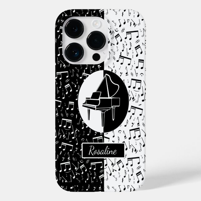 Personalisierte Klaviermusik Case-Mate iPhone 14 Pro Hülle (Rückseite)
