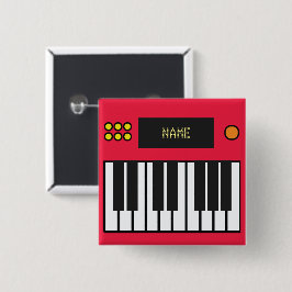 Personalisierte Klaviermusik Rot Button