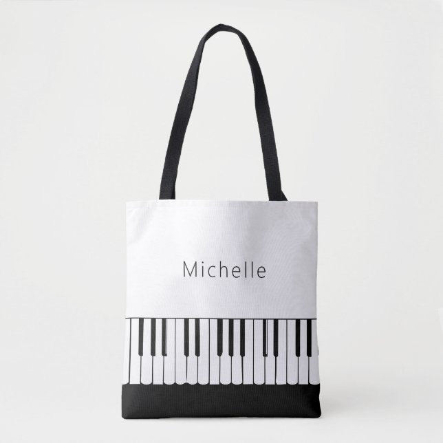 Personalisierte Klaviermusik Tasche (Vorderseite)