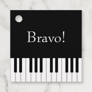Personalisierte Klaviermusiker Geschenkanhänger