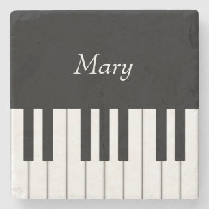 Personalisierte Klaviertastatur Steinuntersetzer