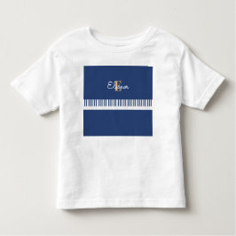 Personalisierte Klaviertasten Musical Keyboard Mus Kleinkind T-shirt