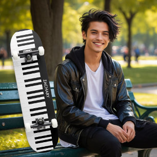 Personalisierte Klaviertasten Musikinstrument Skateboard