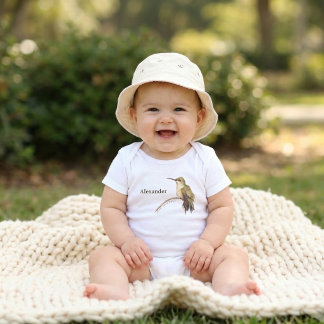 Personalisierte kleine Bestäuber wild und frei Baby Strampler