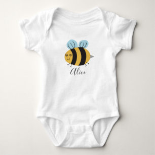 Personalisierte Kleine Biene Baby Strampler