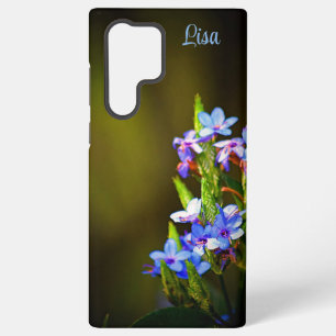 Personalisierte kleine blaue Blume Samsung Hülle Samsung Galaxy Hülle