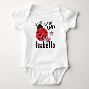 Personalisierte kleine Dame LadyBug Baby Strampler