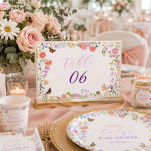 Personalisierte Kleine Liebeskäfer-Baby-Party Tischnummer