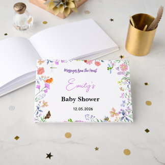 Personalisierte kleine Love Bug Baby Shower Gästebuch
